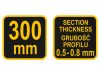VOREL Profilegyesítő fogó 300 mm