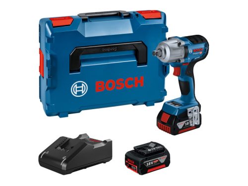 BOSCH Akkus ütvecsavarozó 1/2" GDS 18V-450 PC L-Boxx-ban (2 x 4,0 Ah + gyorstöltő)