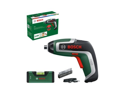 BOSCH Akkus csavarozó IXO 7 + vízmérték (12 cm)