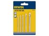 IRWIN Üveg- és csempefúrószár készlet 5 részes hengeres (4-5-6-8-10 mm)