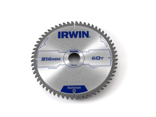 IRWIN Fűrésztárcsa alumíniumhoz 216 x 30 mm / 60T
