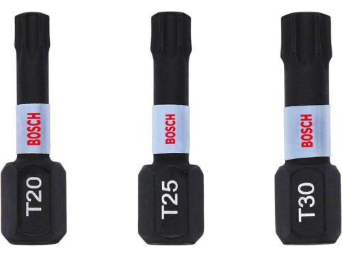 BOSCH Bithegy készlet 3 részes torx T20 / T25 / T30 x 25 mm Impact Control