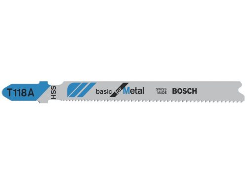 BOSCH Dekopírfűrészlap fémre T 118 A 92/1,1-1,5 mm (3 db/cs)