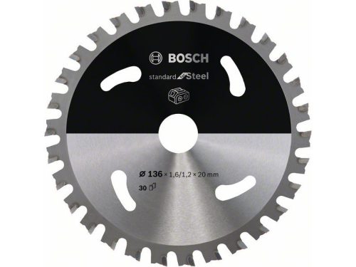 BOSCH Fűrésztárcsa fémhez 136 x 1,6 x 20 mm / 30T Standard For Steel