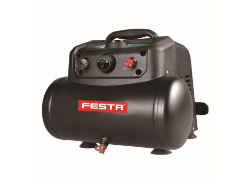 FESTA Elektromos kompresszor 1,1 kW, 6 L (olaj-mentes)