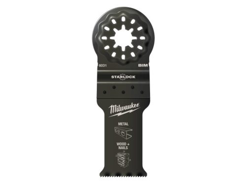 MILWAUKEE Merülő fűrészlap Bimetál (fém, fa + szeg) 28 x 47 mm Multitool Starlock