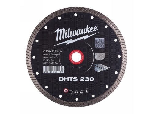 MILWAUKEE Gyémánt vágókorong 230 x 1,9 x 10 x 22,2 mm turbo DHTS