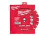 MILWAUKEE Gyémánt vágókorong 350 x 2,6 x 10 x 25,4 mm szegmentált AUDD