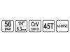 STHOR Dugókulcs készlet 56 részes 1/4" 4-13 mm CrV