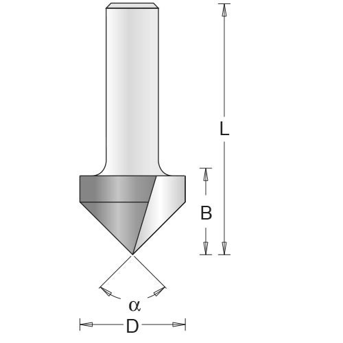 Hikoki marófej 6*12,7X16 V-profil