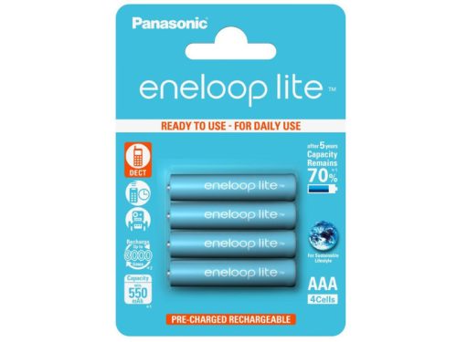 ENELOOP lite AAA/mikro akkumulátor 1,2 V 550 mAh (4 db/cs)