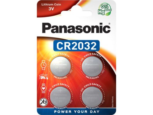 PANASONIC CR2032 lítium gombelem 3 V (4 db/cs)