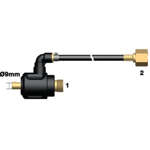 35/50mm nagydinze csatlakozó adapter AWI pisztolyhoz 3/8 X 1/4 gáz csatlakozó véggel