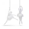 Karácsonyi dísz - akril balerina - 14 x 4 x 4 cm - 2 db / csomag