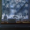 Karácsonyi ablakdekor - glitteres, átlátszó - 2 féle