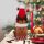 Karácsonyi italos üveg dekor - 3D rénszarvas - poliészter - 27 x 12 cm