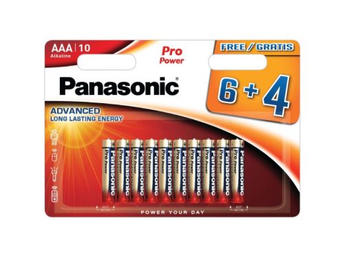 PANASONIC AAA/mikro tartós alkáli elem 1,5 V (10 db/cs)