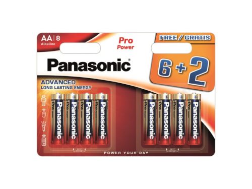 PANASONIC AA/ceruza tartós alkáli elem 1,5 V (8 db/cs)