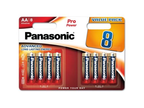 PANASONIC AA/ceruza tartós alkáli elem 1,5 V (8 db/cs)