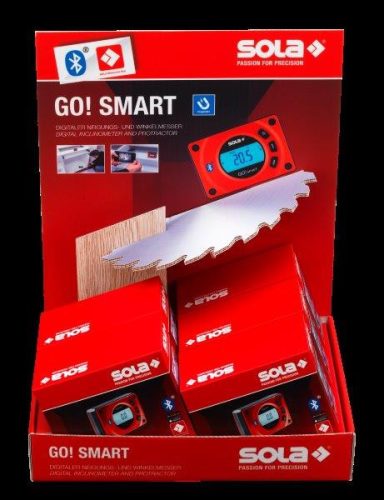 SOLA - GO! SMART DISPLAY Digitalális vízmértékek 8cm - 5x