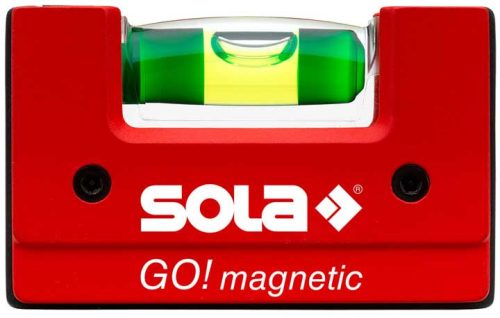 SOLA - GO! magnetic - kompakt vízmértékek 6,8cm