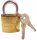 Golden painted padlock 25mm with 2 keys