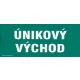 Únikový východ 210x87mm - samolepka