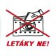 Znak "Letáky ne" 37x52mm - samolepka