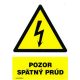 SK - Pozor spätný prúd 210x297mm - plastová tabulka