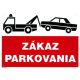 SK - Zákaz parkovania 210x297mm - plastová tabulka