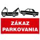 SK - Zákaz parkovania 210x297mm - samolepka