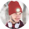 Beanie with LED light - red