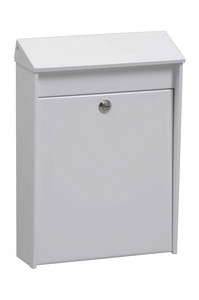 MARS - post box, galvanized, white, 6190