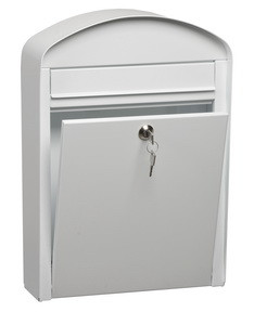 MARS - post box, galvanized, white, 6192