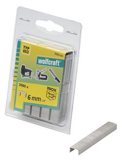 WOLFCRAFT - Széles tűzőkapcsok INOX 11,2mm magasság 8mm, 1400db