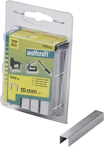 WOLFCRAFT - Széles tűzőkapcsok, extra kemény acél 11,2mm magasság 10mm, 3000db