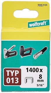 WOLFCRAFT - Széles tűzőkapcsok 10,55mm magasság 8mm, 1400db