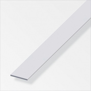 ALFER - Flat bar 25x2,0 Alu silver 1m