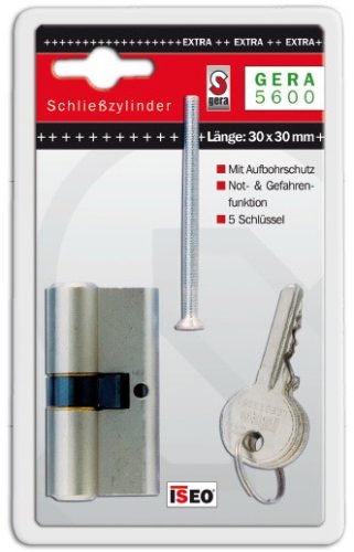ISEO - Cilinder betét, zárbetét EXTRA 30-40 mm, 6 kulcsal (F5)