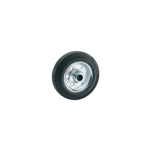 Dörner + Helmer - Full rubber wheel, Roller bearings, steel rim