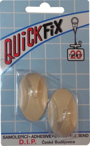 DIP - QUICKFIX öntapadós akasztó tip 2 - 2 db - elefántcsont