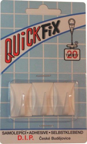 DIP - QUICKFIX öntapadós akasztó tip 4 - 3 db - fehér