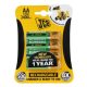 JCB - RTU NiMH AA / R06, min.2400mAh, előre töltött elem, 4 db/csomag