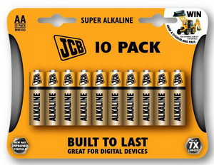 JCB - SUPER alkalikus elem AA / LR06, 10 db/csomag