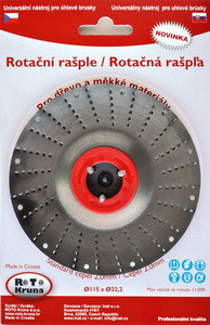 ROTO - Rotációs ráspoly 115x22,2mm - 2,0mm-es standard penge