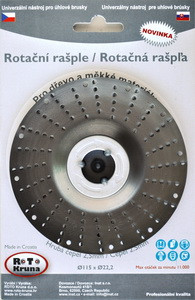 ROTO - Rotációs ráspoly 125x22,2mm - 2,5mm-es durva penge