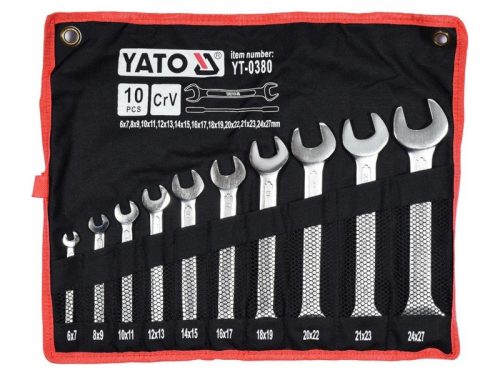 YATO Villáskulcs készlet 10 részes 6-27 mm CrV