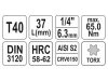 YATO Bit dugókulcs Torx 1/4" T40 CrV