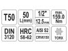YATO Bit dugókulcs Torx 1/2" T50 CrV