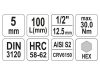 YATO Hosszú bit dugókulcs Imbusz 1/2" 5 mm CrV